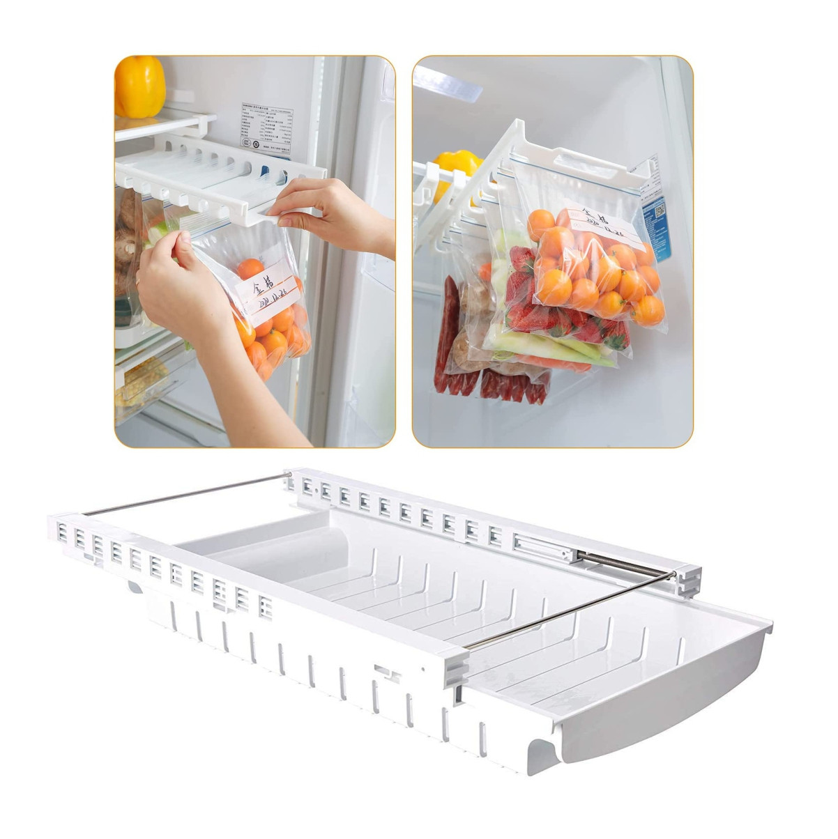 Miniatura 5 de Organizador Nevera + 10 Bolsas Ziplock